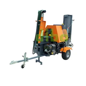 Firewood Machinery Hydraulic Automatic Log Clamping Wood Machine Splitting Wedges Can be Adjusted Up or Down Wood Splitter