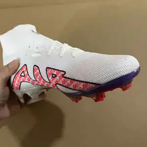 Chuteiras impermeáveis para futebol, sapatos masculinos baratos, branco/côco, leite, ar, 9 fg, chuteiras de futebol, atacado, 2022