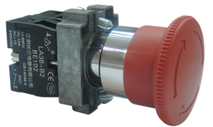 สวิตช์ปุ่มกดหยุดฉุกเฉิน LA38-B2B หัวเห็ดขนาด 40 มม. - Product Image 2