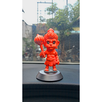 Idole de Hanuman peinte à la main, décorations spirituelles pour la maison, le temple, le bureau, le tableau de bord de la voiture et artisanat en résine