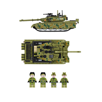 FC4009 askeri yapı taşı meclisi 99A M1A2 ana savaş tankı yapı tuğlaları oyuncaklar Boys için