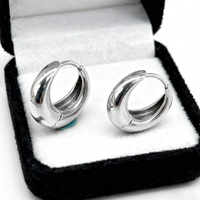 KAAN JEWELRY Damen 925 Silber Trendige Creolen – Vielseitige Basis für den Alltag