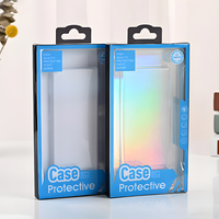 Emballage de téléphone en carton personnalisé de luxe, recyclable, respectueux de l'environnement, avec revêtement UV, gaufrage, fenêtre transparente, OEM