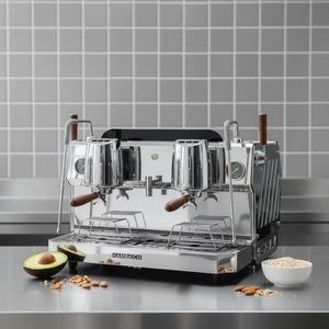 เครื่องชงกาแฟเอสเพรสโซแบบต่อเนื่อง หัวชงคู่ สำหรับร้านกาแฟ - Product Image 1