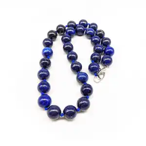 All Color Natural Stone Handmade Knotted 48センチメートル-70センチメートル16-30インチ8/10/12ミリメートルCustomized Necklace Lapis Lazuli