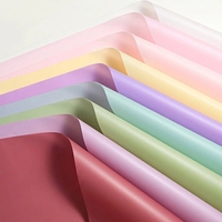 Papier d'emballage translucide pour fleurs, boutique de fleurs, bouquet, emballage artistique floral, épaissi, imperméable, couleur unie, design de style coréen