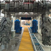 Séchoir à air automatique électrique Risense à 9 brosses pour tunnel de lavage de voitures, capacité de 45-50 voitures/heure, dimensions 17,58 m x 3,8 m