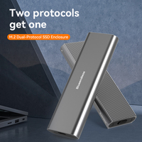 Carcasa para Disco SSD sin Herramientas, Adaptador USB-C M2 NVME SATA, Carcasa USB-C a M.2 NVME y SATA, 10Gbps