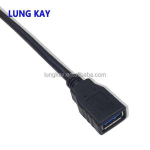 <b>USB</b> 3.0 90 Degree Right Angle Male to Female Extension <b>Cable</b> High Data Transfer Charging 5Gbps PVC Jacket with Braid Shielding - Product Image 3
