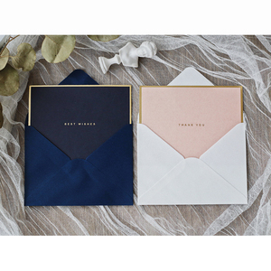 Tarjetas de Felicitación/Agradecimiento de Cartulina con Logotipo Personalizado en Dorado, con Papel Offset para Uso Comercial - Product Image 5