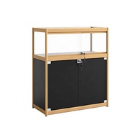 Vitrine de Luxe Professionnelle en Alliage d'Aluminium et Verre pour Bijoux, Idéale pour Comptoir de Magasin de Cosmétiques avec Télécommande et Garantie - Personnalisable