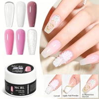 Lampe LED MCB PRO pour extension d'ongles sans transfert, gel de construction acrylique 3D pour sculpture et French manucure à base d'eau