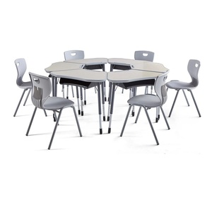 Adjustable Irregular Modern School Students <b>Study</b> <b>Desks</b> Chairs With 3-Year Warranty Aoyasi ST-0405T 540-750mm Height Adjustment - Product Image 1