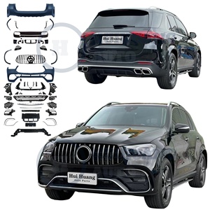 Kit de carrosserie de pare-chocs avant arrière en plastique PP de haute qualité pour <span class=keywords><strong>Mercedes</strong></span> <span class=keywords><strong>Benz</strong></span> <span class=keywords><strong>GLE</strong></span> Class W167 2020-2023 Facelift à 2023 GLE63 AMG Style - Product Image 1