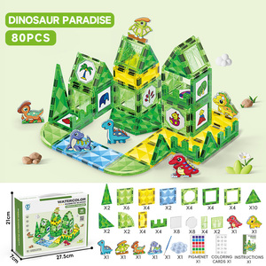 Boîte en carton personnalisable en gros pour jeu de société : Améliorez la créativité avec <span class=keywords><strong>le</strong></span> <span class=keywords><strong>parc</strong></span> de dinosaures, incluant des feutres aquarelles et des tuiles magnétiques éducatives - Product Image 5