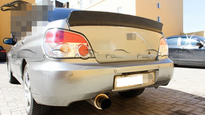 สปอยเลอร์หลังคาร์บอนไฟเบอร์ทรง Ducktail สำหรับรถซูบารุ อิมเพรสซ่า WRX STi <span class=keywords><strong>JDM</strong></span> ปี 2008 ขึ้นไป - Product Image 4
