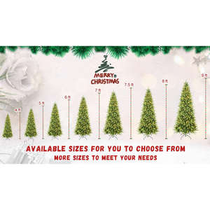 Sapin de Noël artificiel détachable de 7 pieds, branches en PVC de haute qualité, ignifuge et écologique, pour la décoration de la maison pendant les fêtes - Product Image 6