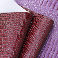 Rouleaux de similicuir PVC à motif animal (lézard, crocodile) résistant à l'abrasion de 1,3 mm pour sacs à main, chaussures, nœuds, sièges de voiture et rembourrage