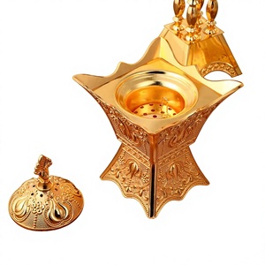 Quemador de Incienso Metálico, Base para Quemador de Incienso, Difusor de Aromaterapia, Uso Durante Todo el Año, Ramadán, Eid, Religioso - Product Image 3