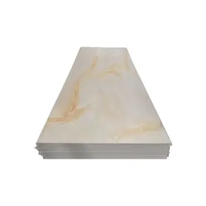 Tablero de pared de pvc para baño, tablero de espuma de grano de mármol para pared, precio factor chino, nuevo diseño
