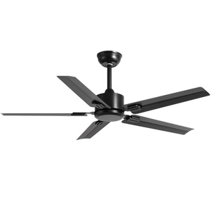 Ventilador de techo moderno de 110V/220V, Motor de CC de cobre puro, 52 pulgadas, 56 pulgadas, hierro decorativo para el hogar, 5 aspas, techo Bldc con Control remoto - Product Image 1