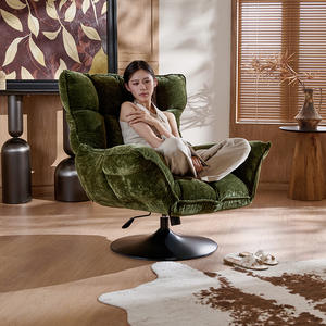 Modern Minimalist Reclining Sofa <b>Chair</b> Single Seat <b>Swivel</b> Design Living Room Bedroom <b>Chair</b> - Product Image 3
