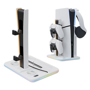 RGB многофункциональная охлаждающая вертикальная подставка с двойным контроллером зарядная док-станция для Ps5 Slim Digital/Disc Version консоль - Product Image 1