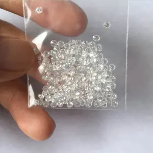 실험실 성장 다이아몬드 HPHT 다이아몬드 1mm 2mm 라운드 컷 VS 선명도 실험실 만든 광택 다이아몬드 가격 캐럿 당