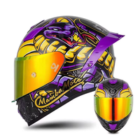 Nouveau casque de moto à visière unique intégral avec réduction du bruit pour hommes et femmes