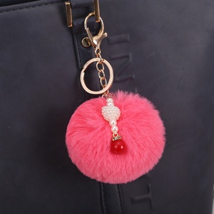 พวงกุญแจขนปุยหลากสีสันแฟชั่นขายส่งแบบขายปลีก - Product Image 6