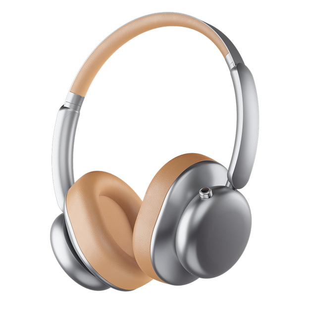Hybrid ANC Headphones Wireless 80H Playtime Hi-Res Audio Fast Charge Type-C for Airplane Travel Foldable Matte Black