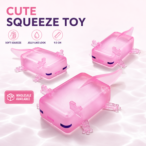 Juguete de Peluche de Axolotl, Relleno de Gel de Maltosa, Suave y Blandito, Juguete Sensorial Antiestrés para Niños, Regalos al por Mayor - Product Image 1