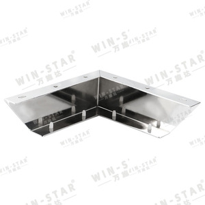 WINSTAR 70mm 家具アクセサリー V字型メタルクロームメッキ モダンソファ脚 テレビキャビネットテーブル脚用 - Product Image 5