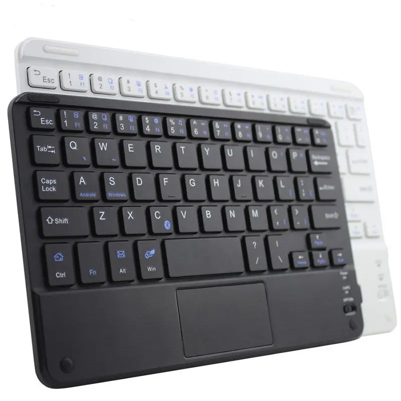 10 "9.7" 9 " Wireless Mini Keyboard Android Winds Portable BT keyboard with Touch pad BT rechargeable Keyboard