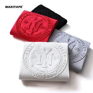 Men Organic 100% Cotton Solid Knitted Oversized Embossed Custom Logo T-Shirts - Product Image 2