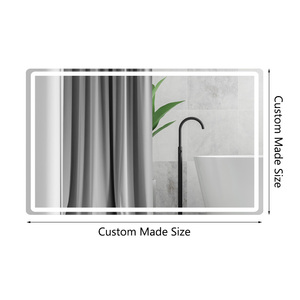 Grote Rechthoekige Anti Fog Slimme Led Badkamer Muur Gemonteerde Ijdelheid Spiegel Vierkante Frameloze Spiegels - Product Image 6