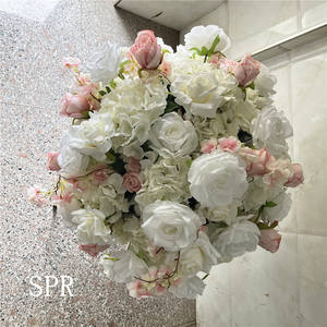 SPR nouvelle table fleur pièce maîtresse plantes vigne bricolage décor de mariage toile de fond boule de fleur artificielle soie bouquet floral glycine rose - Product Image 6