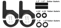 2 Braket dan 1.2/1/0.75 Inci 3 Pasang Insert Aksesoris 4X4 Lampu LED Off Road Horizontal Bull Bar Universal Clamp Mount