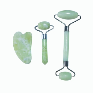 ชุดหินหยกซิ่วหยานสำหรับนวดหน้า 3 in 1 ชุดลูกกลิ้งหยกและกัวซา - Product Image 3