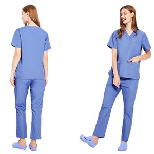2025 in Stock New Knitted Quick Drying Medical Scrubs Uniform <b>Set</b> for Women <b>Doctors</b> and Nurses Work Clothes - Product Image 1