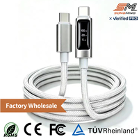 Câble USB Type-C vers Type-C en gros d'usine, 100W, 1,2M, charge rapide PD pour imprimante et appareils iOS, en alliage de zinc, silicone et cuivre pur