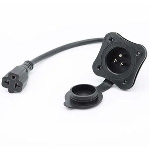 IP44 125V 15A AC Port <strong>Plug</strong> 12AWG Heavy-duty RV Shore Power Inlet <strong>Plug</strong> with 5 Ports Industrial Equipment Use - Product Image 5