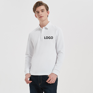 เสื้อโปโลผ้าคอตตอนเนื้อนุ่ม 300 กรัม แขนยาว ผู้ชาย ป้องกันรอยยับ ระบายอากาศดี ผลิตจากโรงงาน ราคาส่ง - Product Image 2