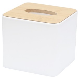Customized Plastic Tissue Box White Logo Printing Multipurpose For Restaurants Hotels Gifts - Product Image 3