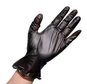 Food Service Disposable Vinyl Gloves 24CM Silicone-Free <b>Powder</b>-Free Non Sterile Clear Smooth <b>Texture</b> Customizable - Product Image 2