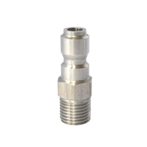 1/4 &amp; 3/8 Inch Female &amp; Male Stainless Steel <strong>Plug</strong> <strong>Quick</strong> <strong>Connect</strong> <strong>Coupler</strong> Release Fitting for Pressure Washer