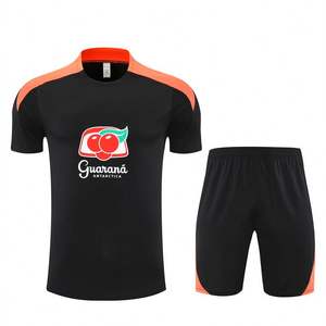 Camisetas de Fútbol de Verano 25/26 Brasil, Personalizadas, de Manga Corta, Cuello Redondo, Unisex, Transpirables, de Poliéster, de Secado Rápido - Product Image 1