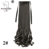 Couleur 30 Meng Yun cheveux 20 "couleur pure en option boucles de poire synthétique queue de cheval morceaux de cheveux longs cheveux bouclés extension de queue de cheval