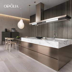 OPPOLIA Bordo per Mobili da Cucina in PVC Durevole <span class=keywords><strong>con</strong></span> Finitura Effetto Legno, Design Europeo, Senza Giunture, per Armadi <span class=keywords><strong>e</strong></span> Isole da Cucina - Product Image 1