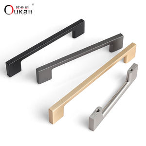 Oukali 도매 하이 퀄리티 가구 캐비닛 핸들 침실 주방 도어 서랍 핸들 옷장 아연 당겨 핸들 - Product Image 6